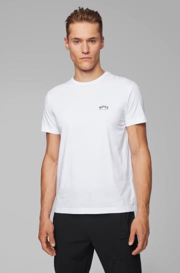 Koszulki BOSS Cotton Jersey Białe Męskie (Pl65944)